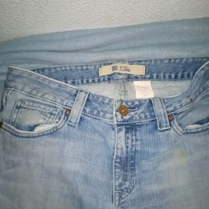 Distressed gap jeans